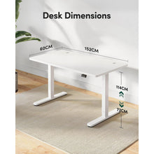 FEZIBO Höhenverstellbarer Elektrischer Schreibtisch 152x60cm