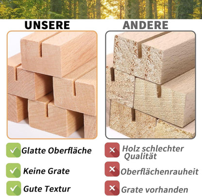 10 Stück Holz Kartenhalter Tisch Menü Post Foto Hochzeit Party Ständer