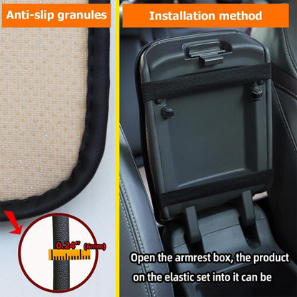 Armlehnenkissen Auto Mittelkonsole Schwarzrosa in Lederoptik