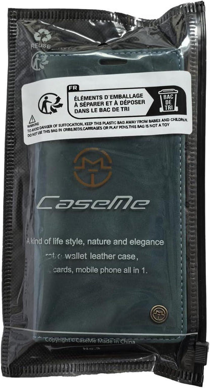 Samsung Galaxy S23 FE Handyhülle Leder Klapphülle Blaugrün