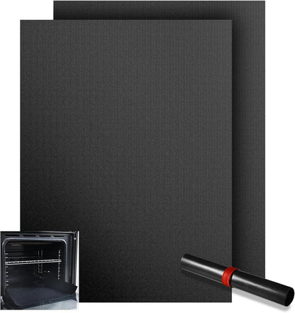Backmatte für Backöfen mit Umluft 32x50cm Antihaftbeschichtung Schwarz