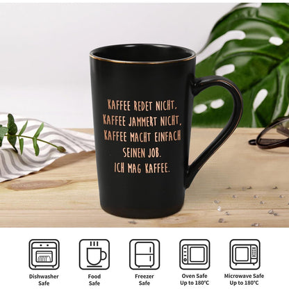 Joymaking Lustige Kaffee-Tasse Geschenk 400ml schwarz - mit
