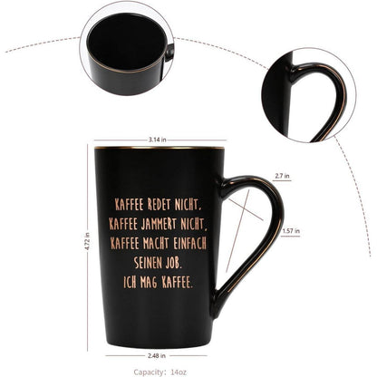 Joymaking Lustige Kaffee-Tasse Geschenk 400ml schwarz - mit