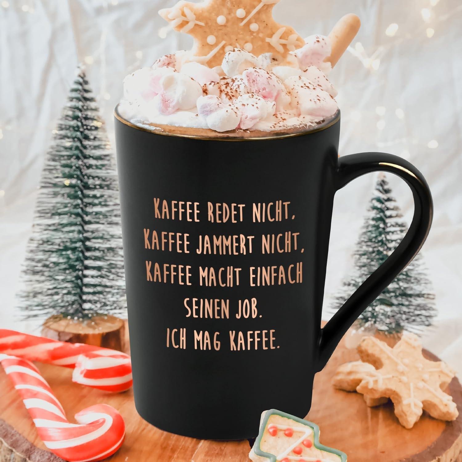 Joymaking Lustige Kaffee-Tasse Geschenk 400ml schwarz - mit