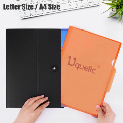 Uquelic A4 Dokumentenmappe mit 6 Stück Dokumententasche