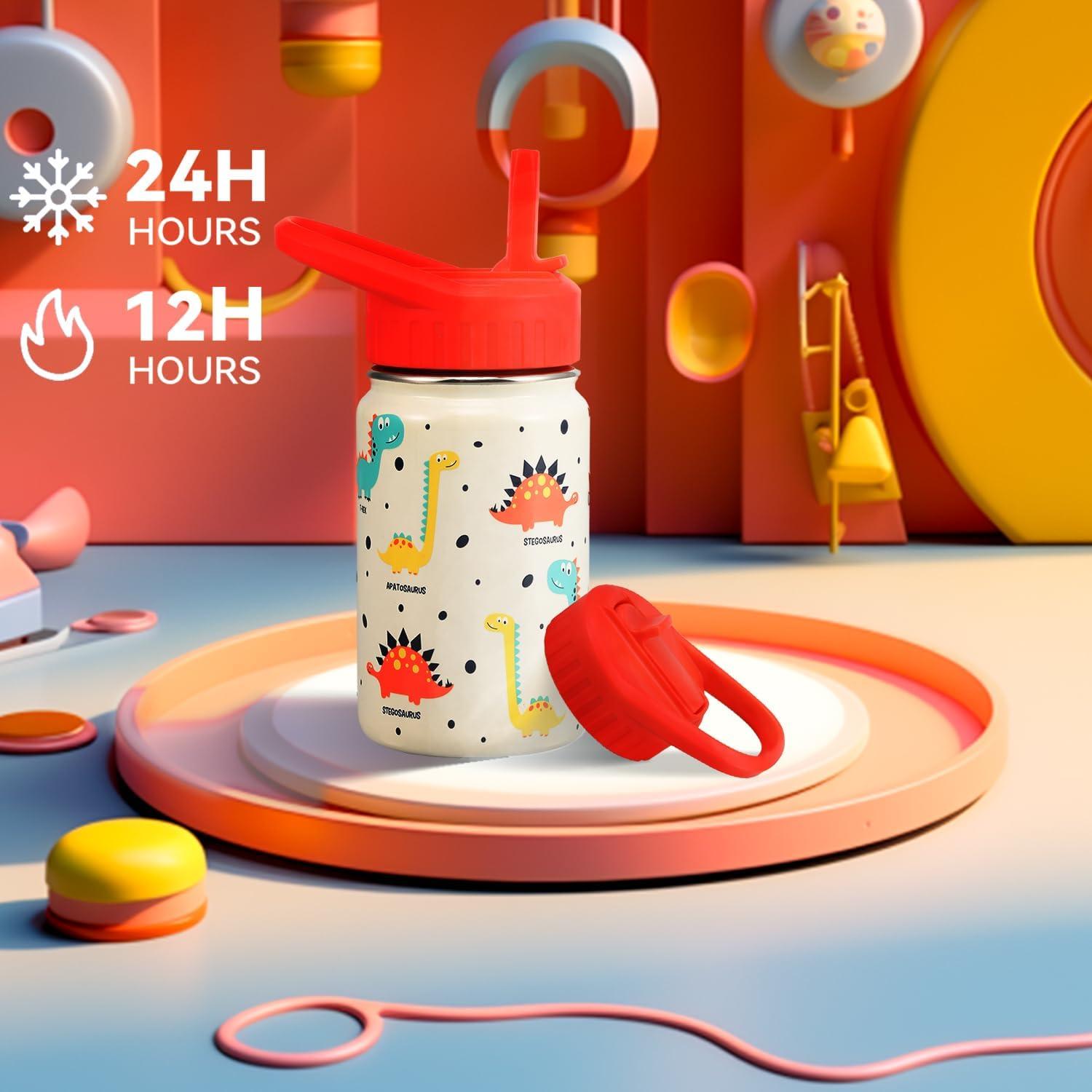 Trinkflasche Kinder Edelstahl 350ml Auslaufsicher mit