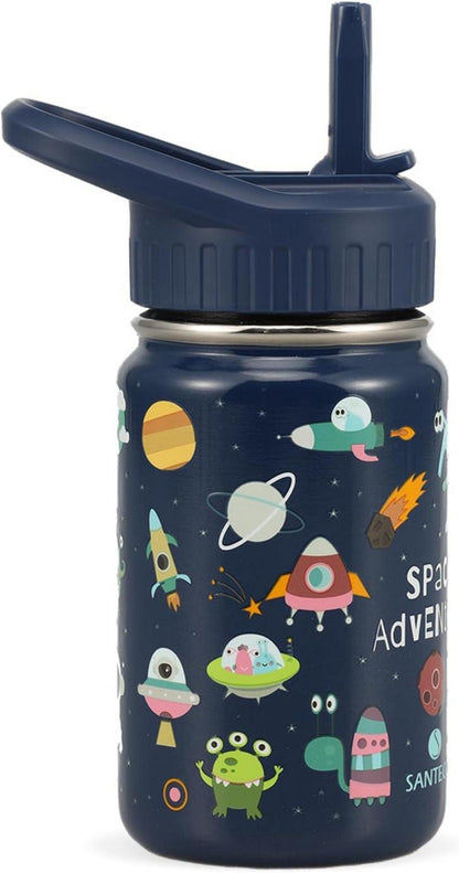 Isolierte Trinkflasche Kinder Edelstahl 350ml Auslaufsicher mit
