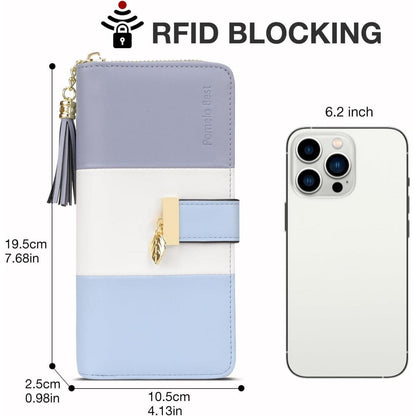 Damen Geldbörse RFID Schutz NFC Blocker Portmonee