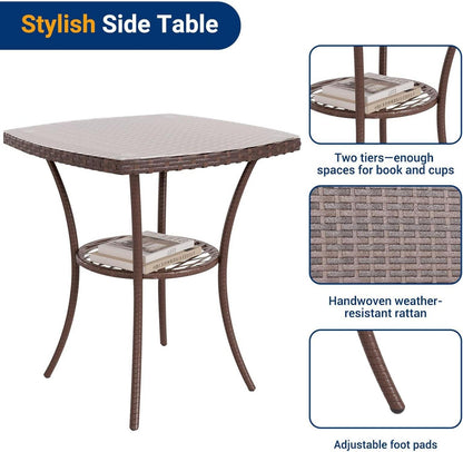 Gartenmöbel Set 3-Teilig Lounge Polyrattan Terrasse Personen