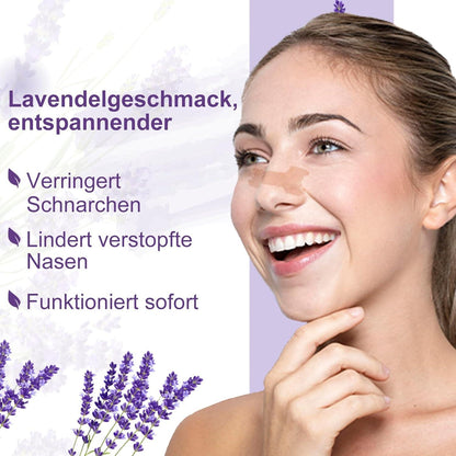 Nasenpflaster 60 Stück Lavendelgeschmack Anti Schnarch für Besseren