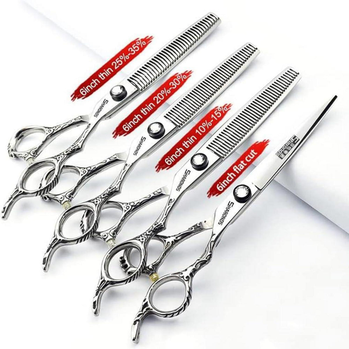 Professionelle Friseurschere 440C Edelstahl 6-Zoll Set