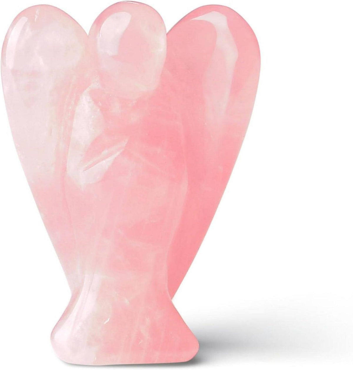 Engel Kristall Figur Rosenquarz Schutzengel Statue 50mm Naturstein