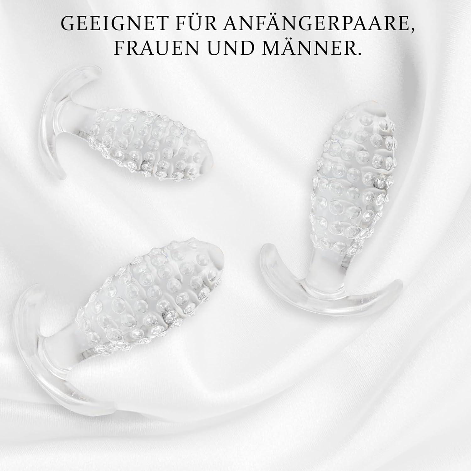 Analplug Silikon Ananas Kristall Butt Plug für Frauen Männer Anfänger Fortgeschrittene