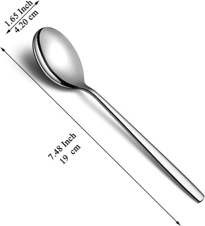 Suppenlöffel Edelstahl Tafel Besteck Set 12 teilig