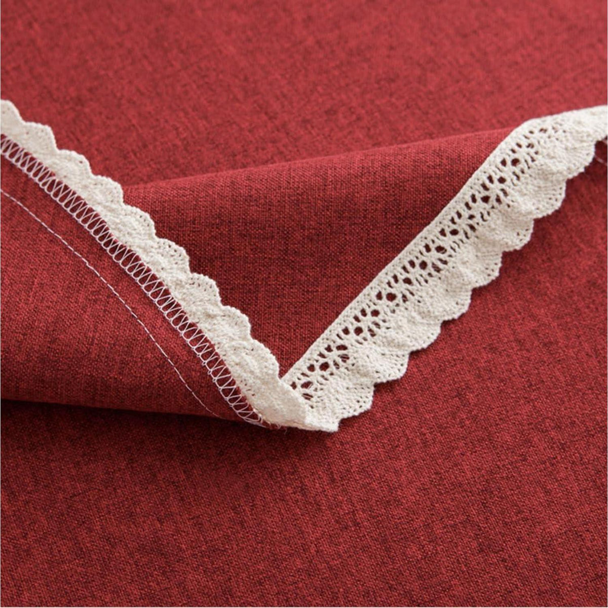 Runde Baumwollleinen Tischdecke Rosa 280 cm – Schutz & Stil