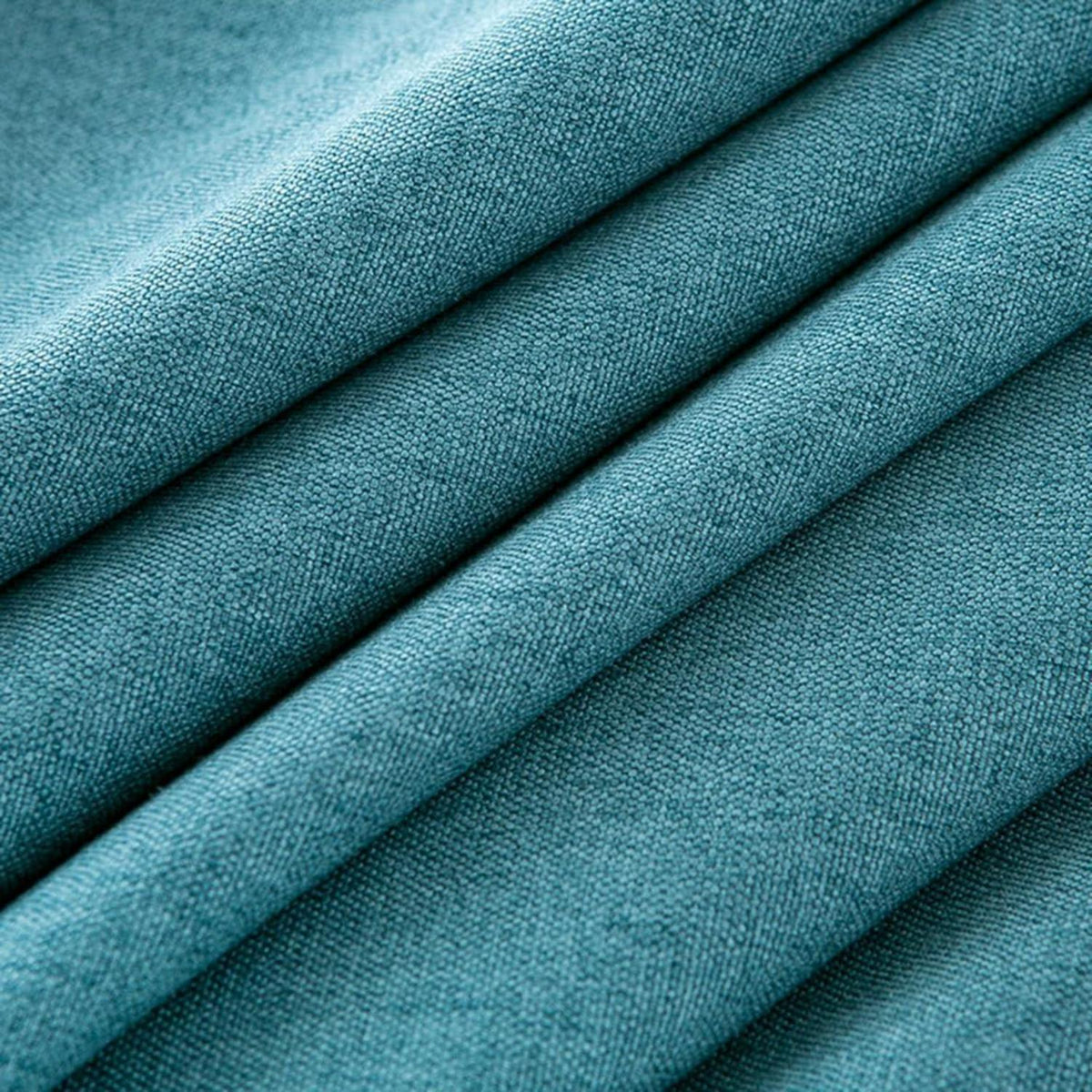 Runde Baumwollleinen Tischdecke 260 cm – Pfauenblau