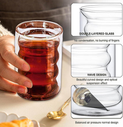 Latte Macchiato Gläser Doppelwandig 400ml 4er Pack Thermogläser