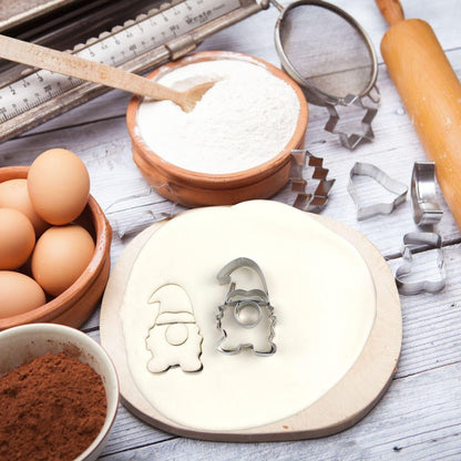 Weihnachtsausstecher Set Edelstahl 3D Backformen 7cm