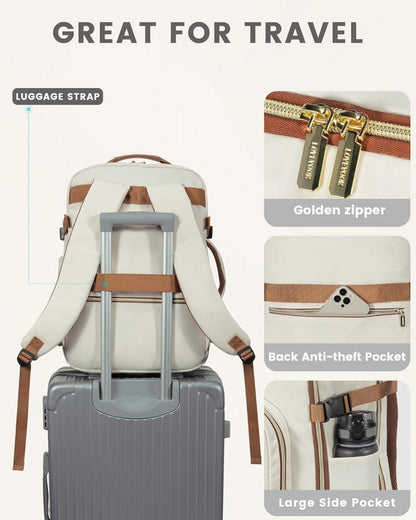 Handgepäck Rucksack 40L Wasserdicht Travel Backpack für 17 Zoll Laptop