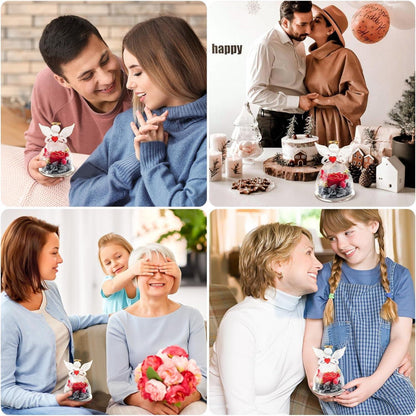 Miofula Engel Rose Ewige Blume Geschenk Oma Mama Valentinstag Geburtstag