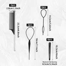 10-teiliges Haar Styling Kamm Set für Frisuren & Zöpfe
