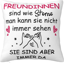 Geschenk für Freundin Kissenbezug 45x45cm Sternenmotiv