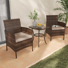 Amopatio Rattan Balkonmöbel Set für kleine