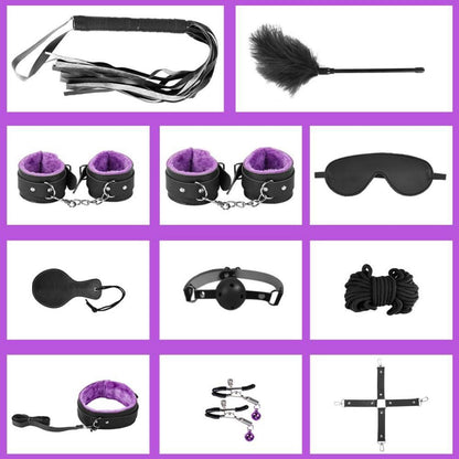 MEYDLL SM Bondage Set 11-teilig für Paare Schwarz Lila