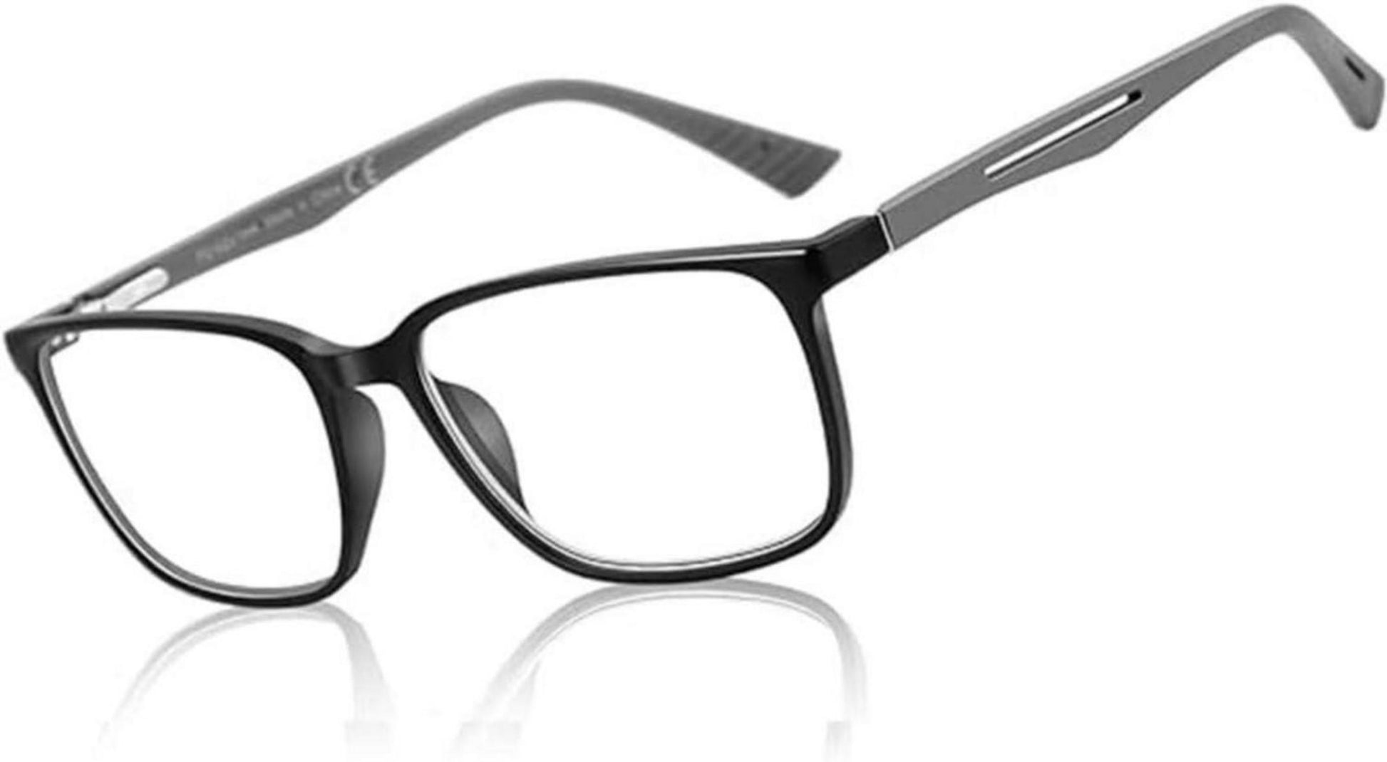 Blaulichtfilter Lesebrille Herren Eckige Rahmen Anti-Glanz
