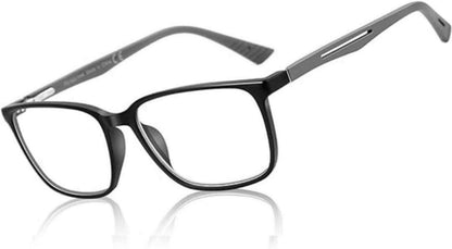 Blaulichtfilter Lesebrille Herren Eckige Rahmen Anti-Glanz