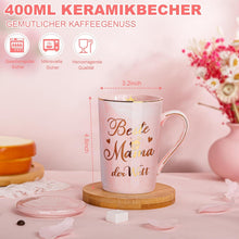 ALBISS Geburtstagsgeschenk Mama Set Tasse Duftkerze Badesalz