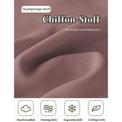 Chiffon Schal Stola Damen Festlich Elegant Zimtrose