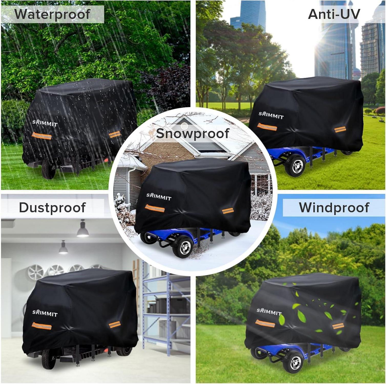 Elektromobil Abdeckhaube 420D Wasserdicht UV-beständig 2XL 175x63x119 cm