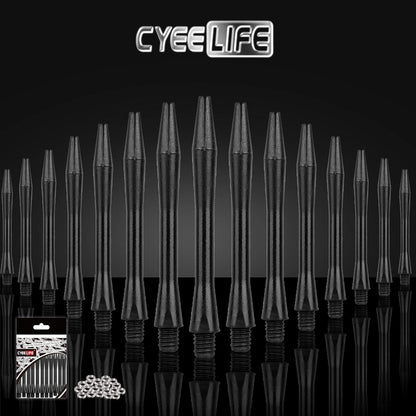 Dart-Schäfte CyeeLife Schwarz 15 Stück 2BA-Gewinde