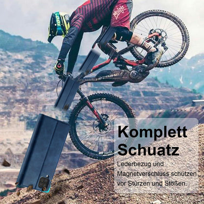Handyhülle Samsung Galaxy A12 M12 Leder Schutzhülle Wallet Blau