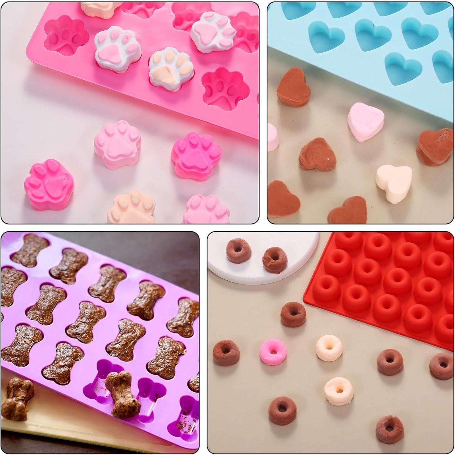 Backmatte Hundekekse Set 9-teilig Silikon Backform DIY Schokolade Kekse