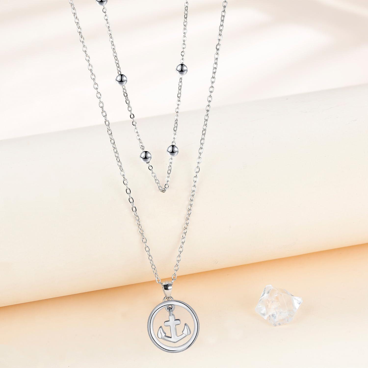 Anker Halskette 925 Silber Schmuck Mutter Frau Freundin