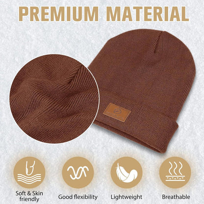 Strickmütze Damen Herren – Beanie Wintermütze Acryl, Einheitsgröße