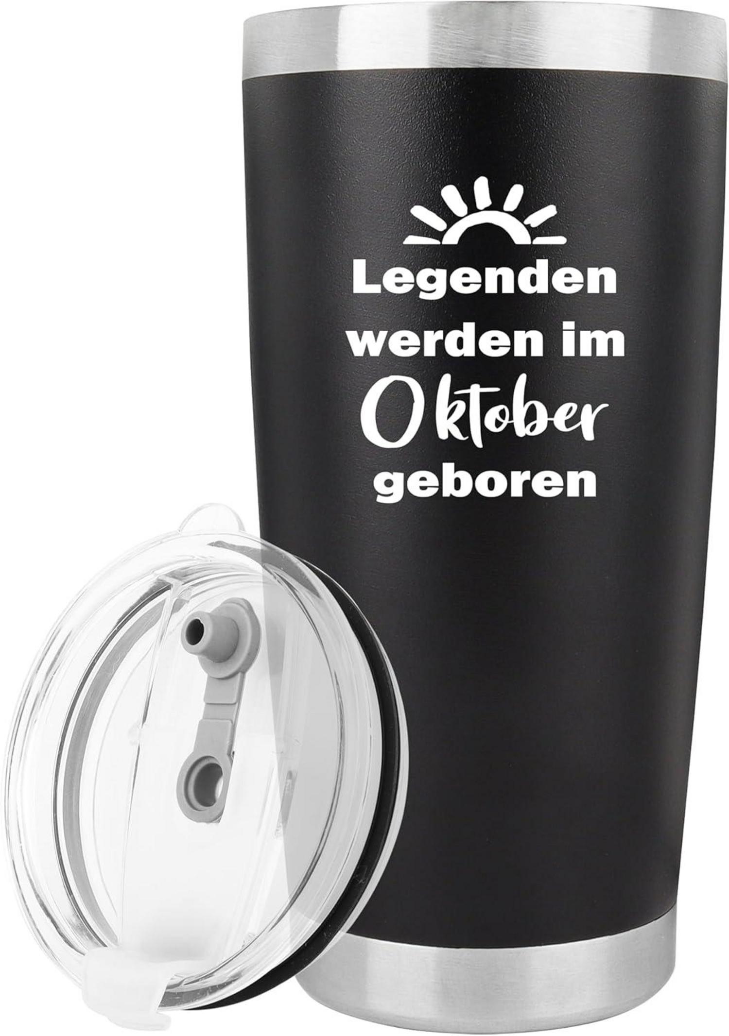 Geburtstagsgeschenk Männer 20oz Thermobecher Oktober Legenden