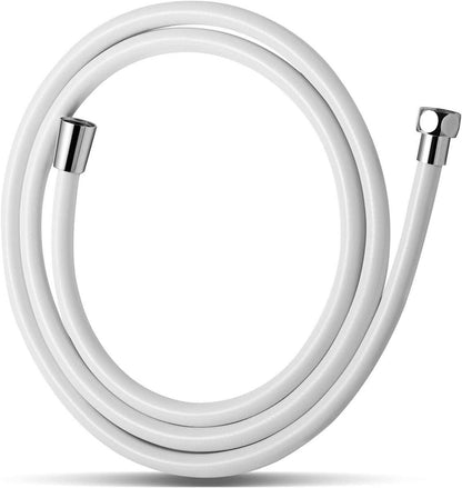 Hochwertiger PVC Brauseschlauch 1,8m Weiß Duschschlauch Hochdruck