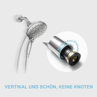 PVC Brauseschlauch 1,8m Weiß - Hochwertiger