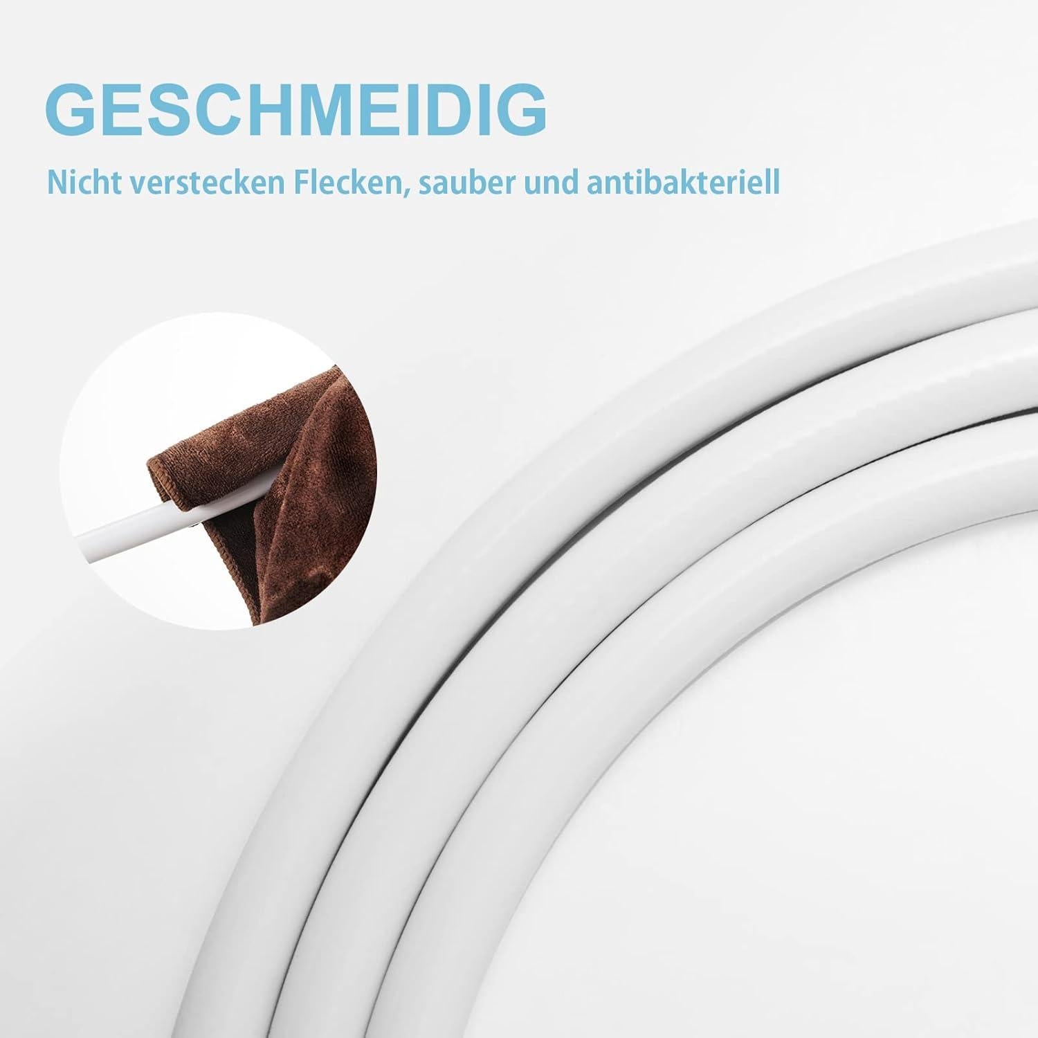 OFFO Brauseschlauch 1,8m PVC Universal Duschschlauch Ersatz
