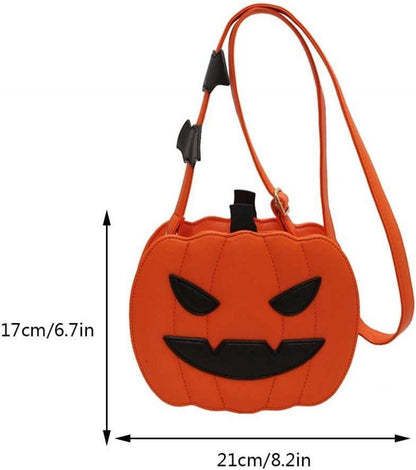 Halloween Kürbis Handtasche Gothic Umhängetasche Geldbörse Teufel Crossbody