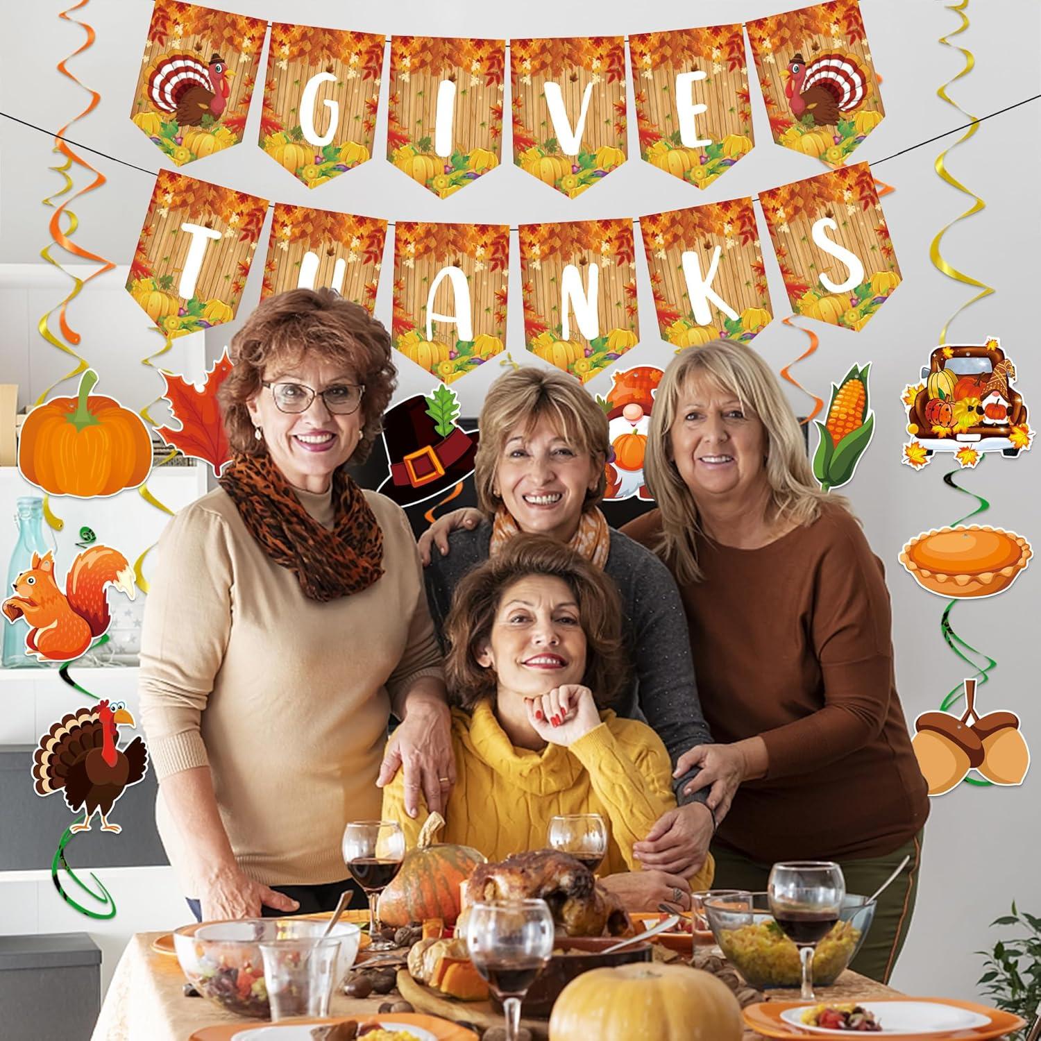 Thanksgiving Dekorationen Herbst Tischdeko Festlichkeiten