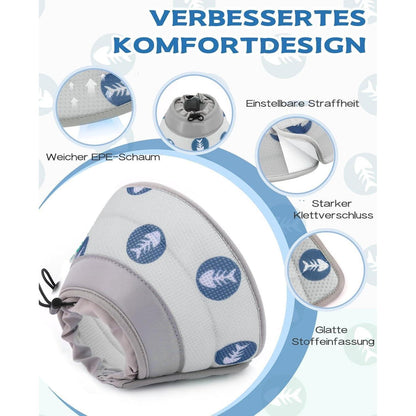 Supet Halskrause Katze Einstellbarer Weich Kragen Cone für
