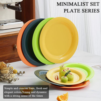 Evanda Kunststoff Teller Set 8er 26/19cm unzerbrechlich