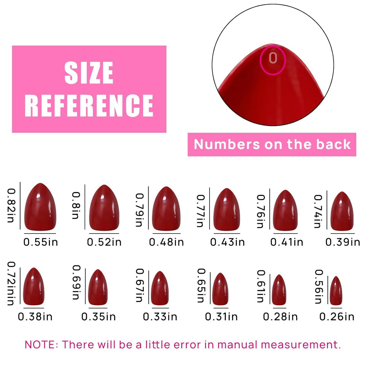 576 Stück Glitzer Mandel Press on Nägel Set Oval Fake Nails Glossy Frauen