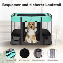 ROMANTIC BEAR Welpenauslauf Hundebox Wasserdicht Faltbar