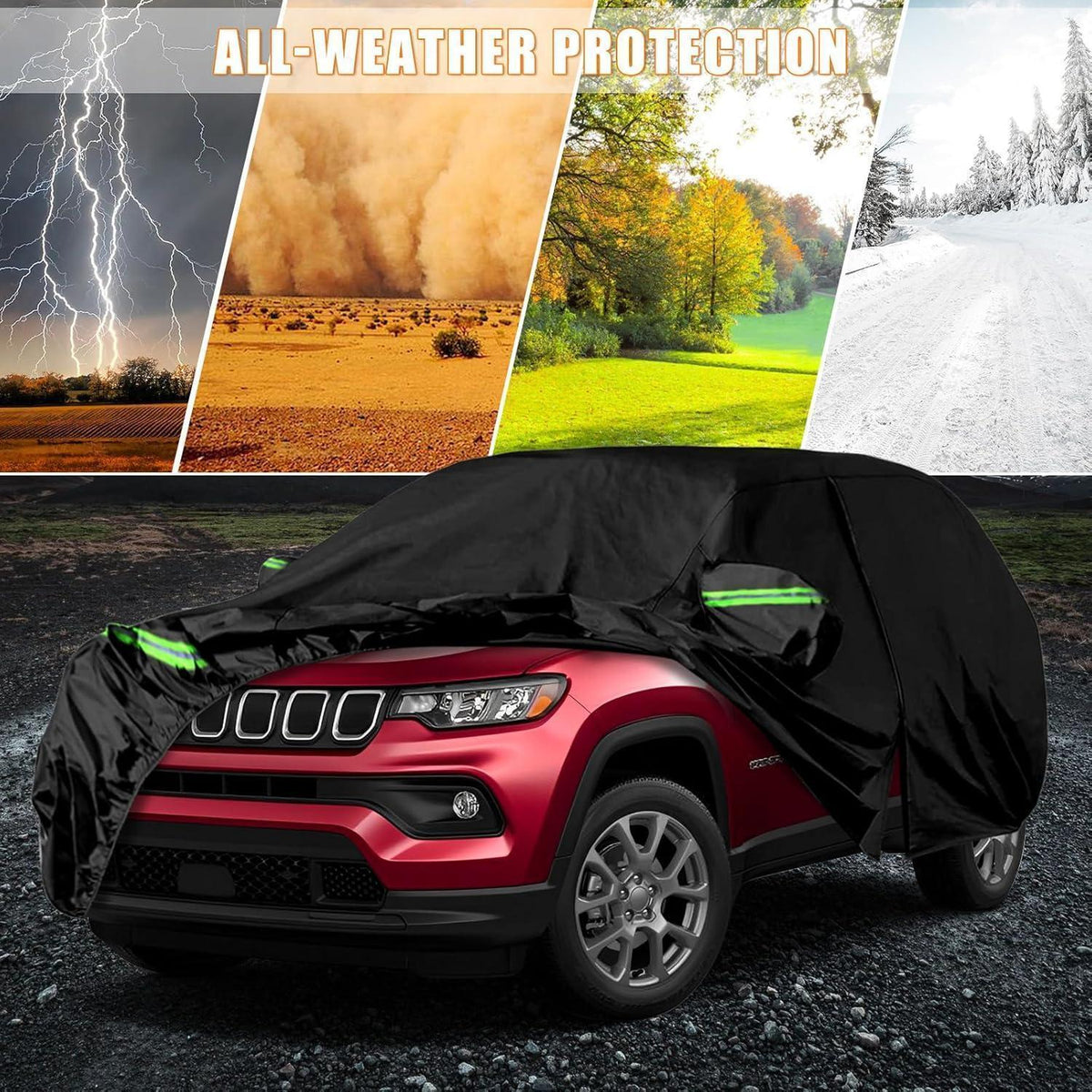 Autoabdeckung Wasserdicht Jeep Compass 2007-2024
