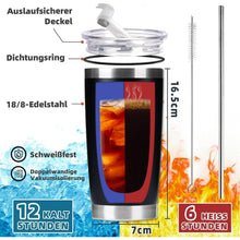 Weihnachts-Thermosflasche 500ml Edelstahl - Geschenk für